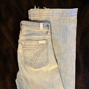 7 For All Mankind Light Wash Straight Leg Jeans
